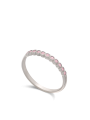 טבעת עדינה כסף 925 עם שילוב מרשים של זירקוניה מעובד ורוד