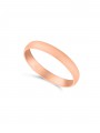 טבעת נישואין זהב אדום 14K קלאסית בגימור מאט 3.3 מ"מ