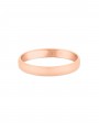 טבעת נישואין זהב אדום 14K קלאסית בגימור מאט 3.3 מ"מ