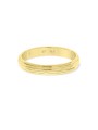טבעת נישואין זהב צהוב 14K בריקוע עדין