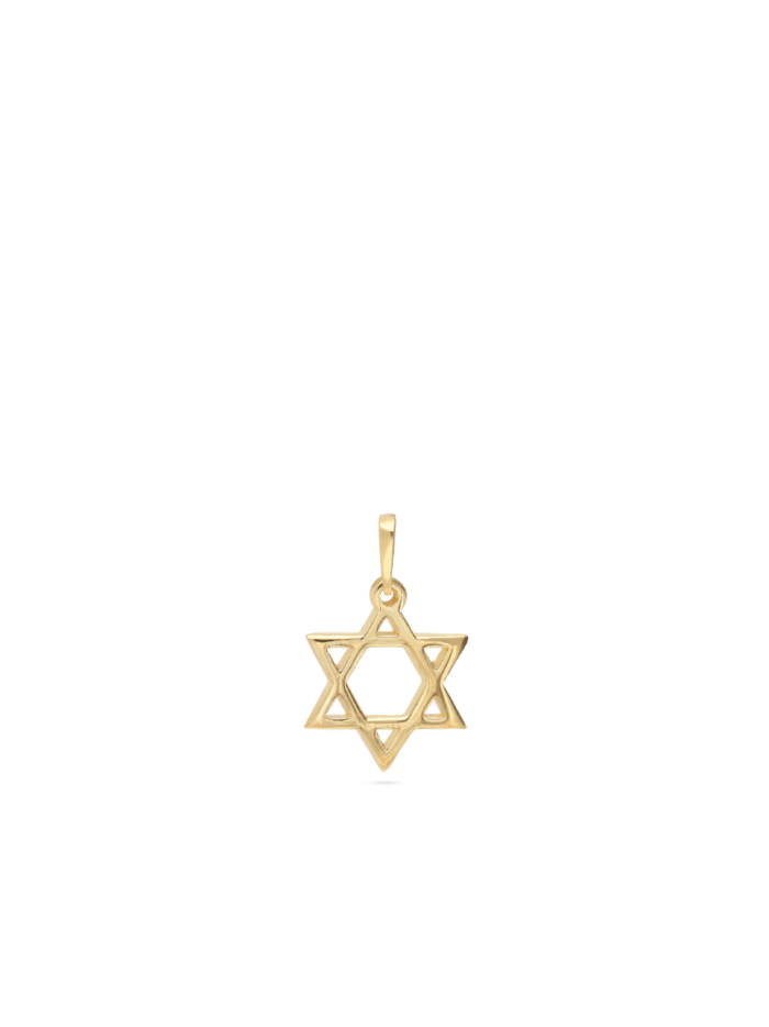 תליון מגן דוד זהב צהוב 14K 
