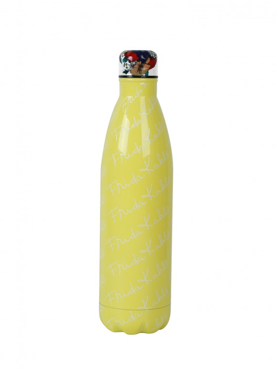 בקבוק שתייה 750 מ"ל בצבע צהוב פרידה קאלו